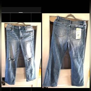 Blue Distressed Women's Jeans